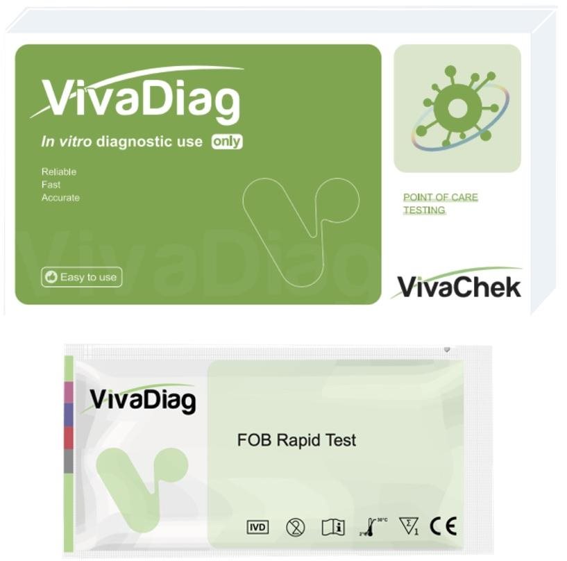 VIVADiag Okultné krvácanie (FOB) test – 1 ks Domáci test