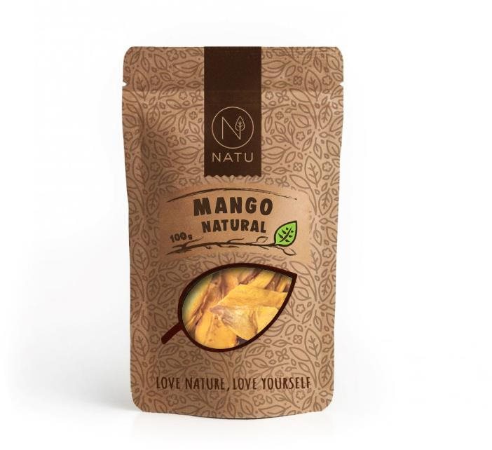 Natu Mango plátky natural 100 g Sušené ovocie