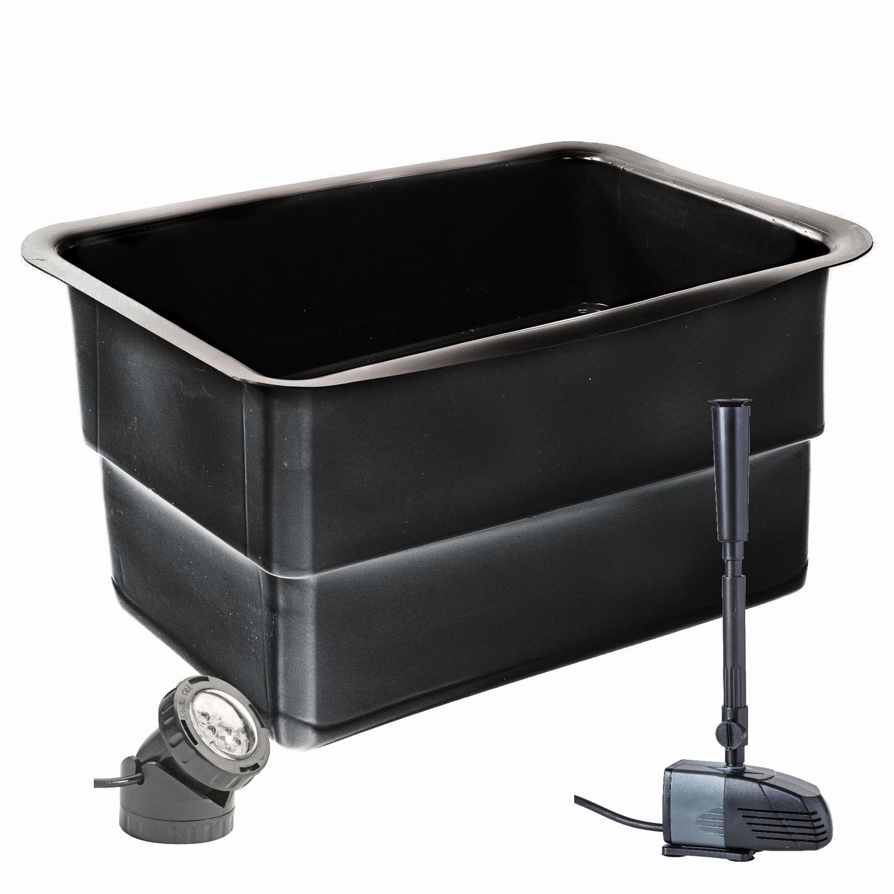 Heissner He9900016 súprava plastového terasového jazierka, 110 l...