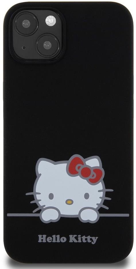 Hello Kitty Liquid Silicone Daydreaming Logo iPhone 13 fekete tok...