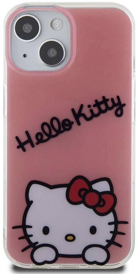 Hello Kitty IML Daydreaming Logo Zadný Kryt na iPhone 15 Pink Kryt...