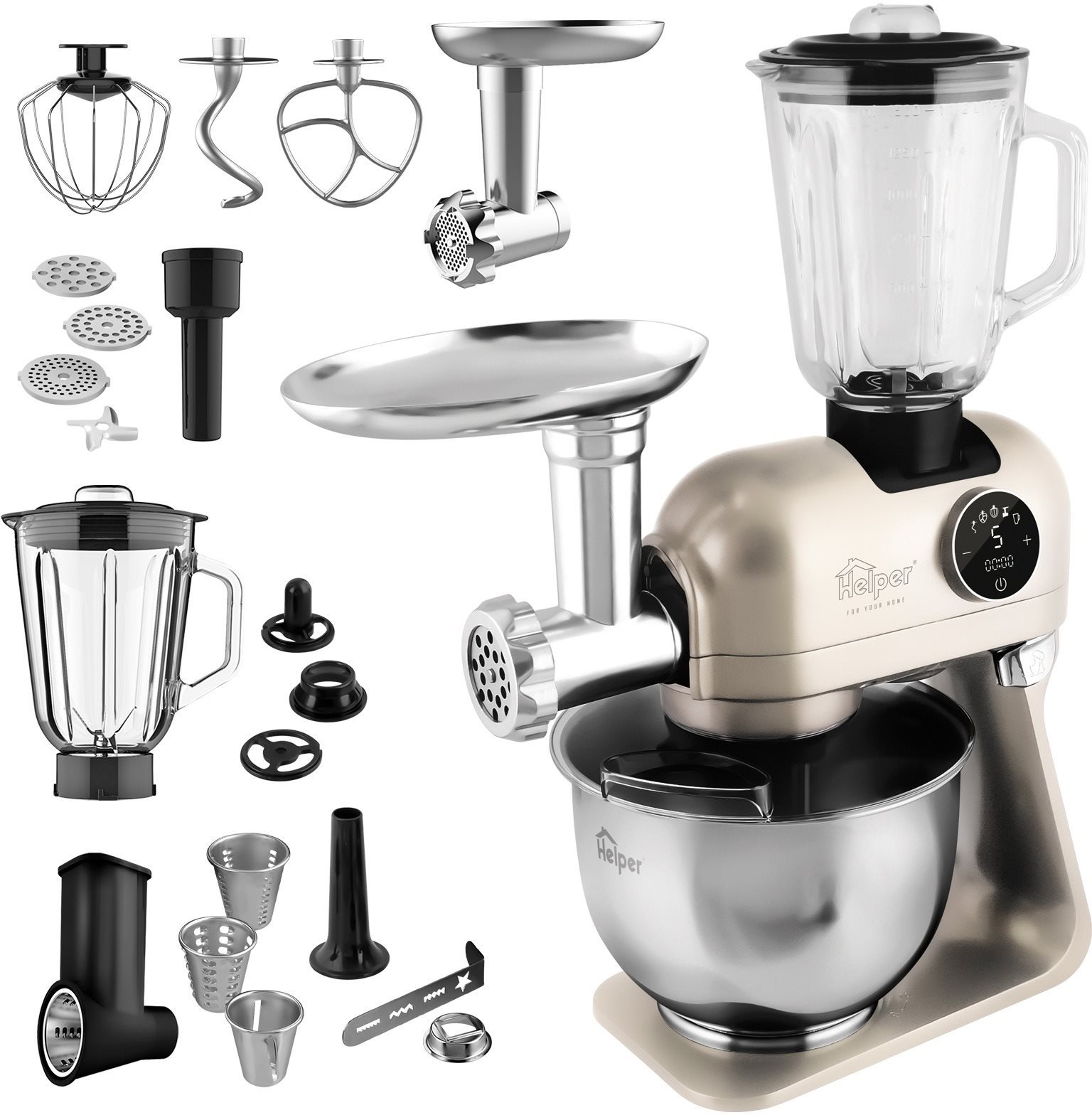 Helper ER1200C 10v1 édition crémeuse Robot cuisine