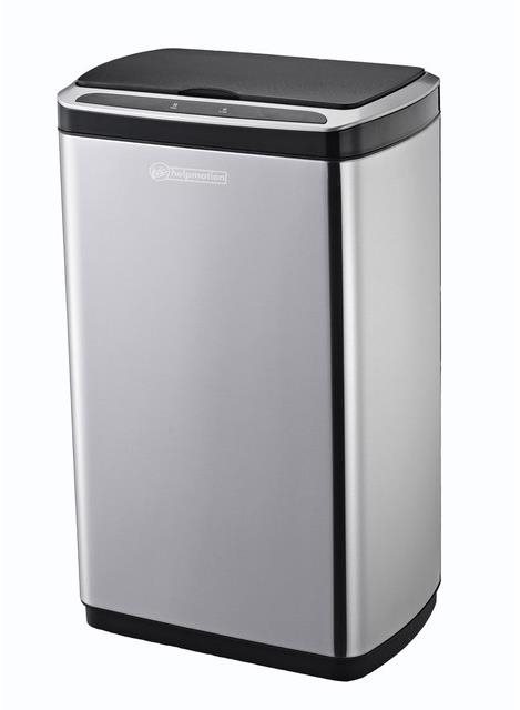 Helpmation CUBE WIDE - Berührungsloser Abfalleimer - 50 Liter...