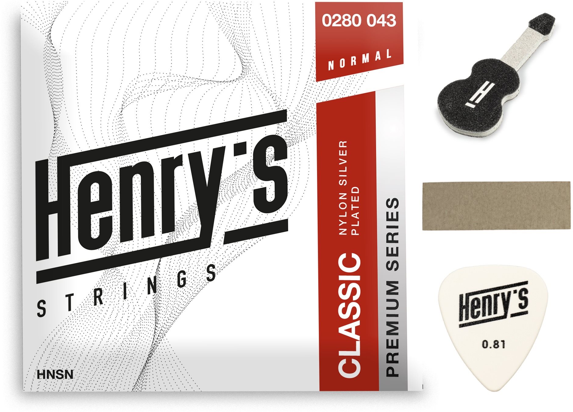 Henry's Strings Nylon Silver 0280 043 HNSN Struny