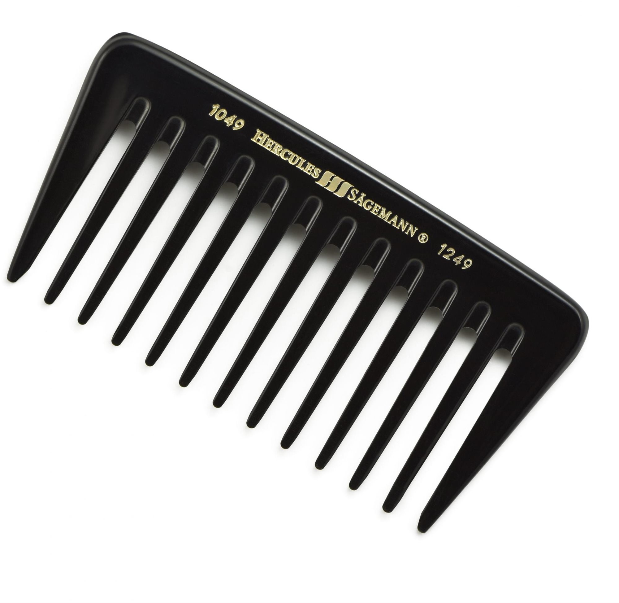 Hercules Sägemann Ebonite silný Afro / Detangling hřeben -...