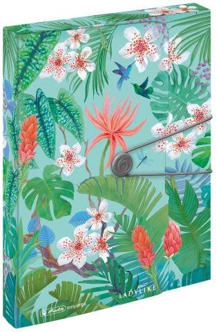 HERLITZ Box A4/4 cm, Lady Jungle Dosky na dokumenty