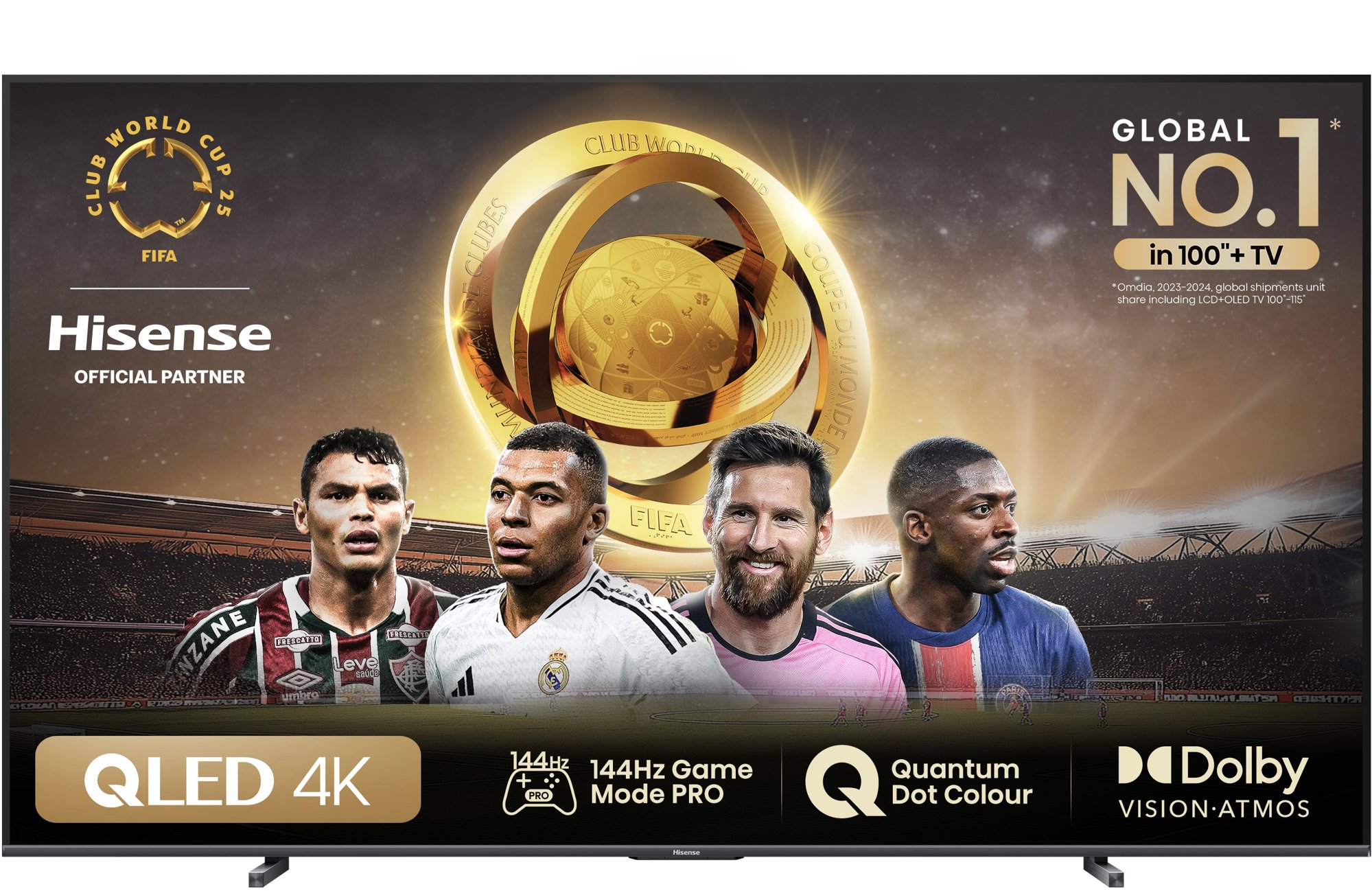 100" Hisense 100E7NQ Pro Televízió