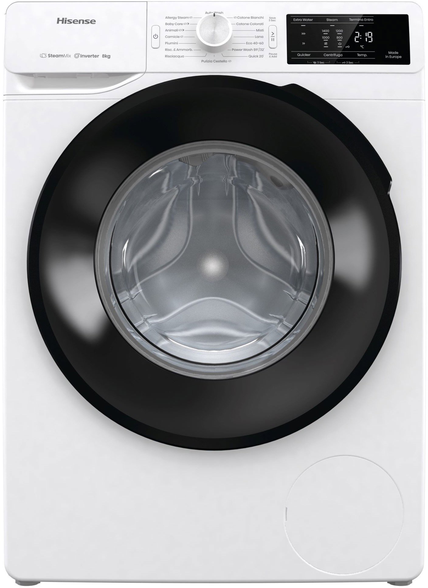 HISENSE WF3V842BW Parná práčka