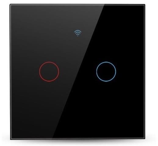 Smoot Air Light Switch dvojtlačidlový čierny Vypínač