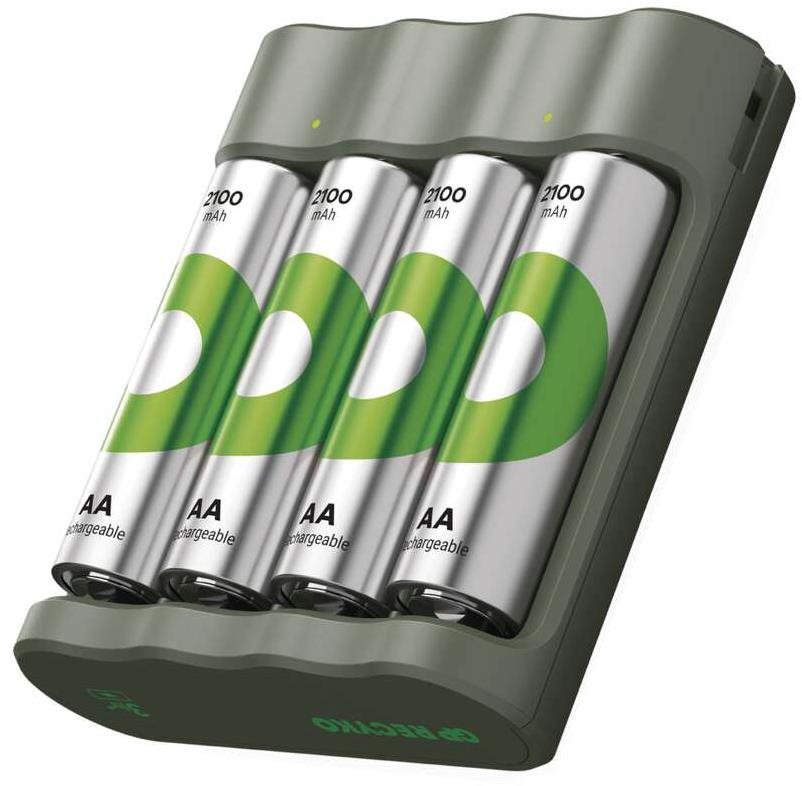GP Eco E441 + 4× AA ReCyko 2100 Nabíjačka a náhradná batéria