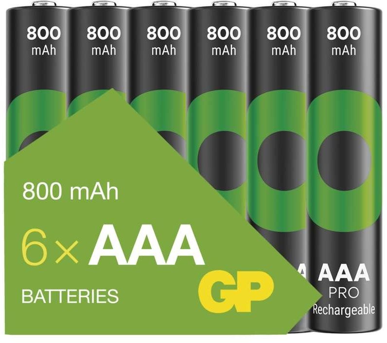GP ReCyko Pro Professional tölthető AAA elem (HR03), 6 db Tölthető...