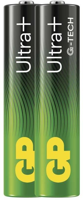 GP Alkalibatterie Ultra Plus AAA (LR03), 2 Stück Einwegbatterie