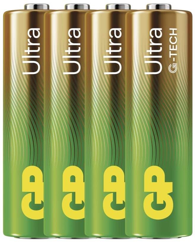GP Alkalibatterie Ultra AA (LR6), 4 Stück Einwegbatterie