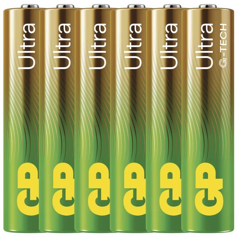 GP Ultra AAA alkáli elem (LR03), 6 db Eldobható elem