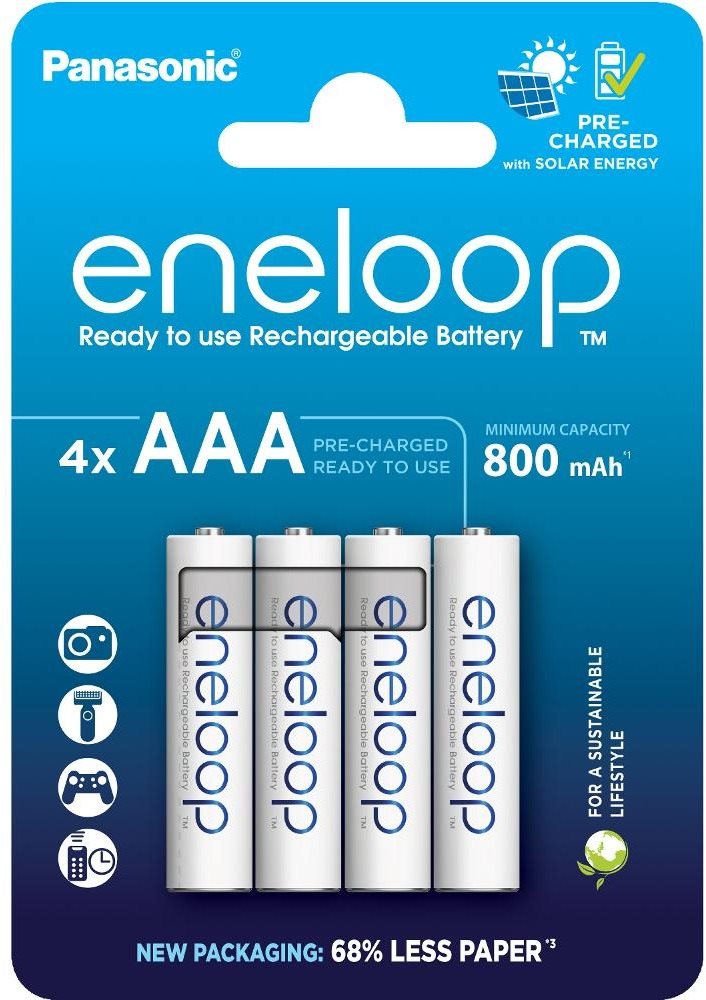 Panasonic eneloop HR03 AAA 4MCCE/4BE ENELOOP  N Nabíjateľná batéria