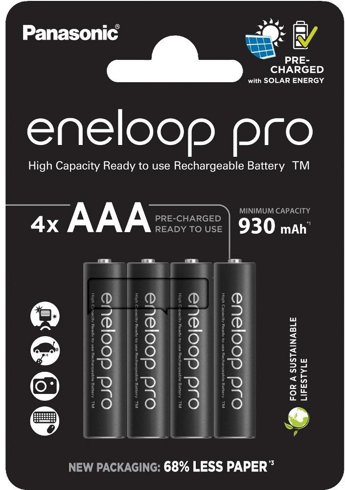 Panasonic eneloop HR03 AAA 4HCDE/4BE PRO N Akku