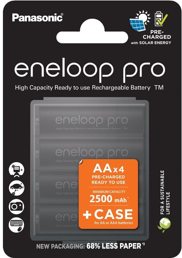 Panasonic eneloop HR6 AA 3HCDE/4BE CASE PRO N Akku