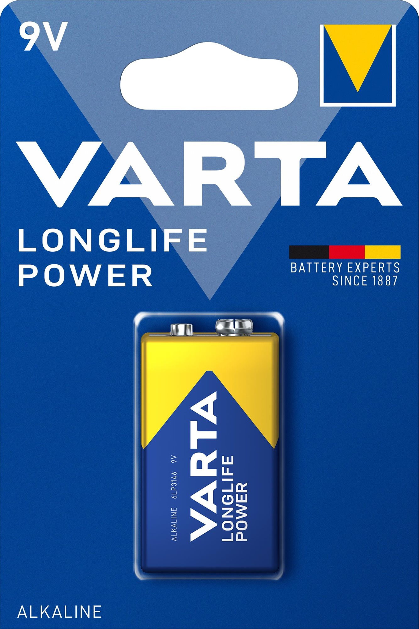 VARTA Longlife Power 1 9V (Single Blister) Eldobható elem