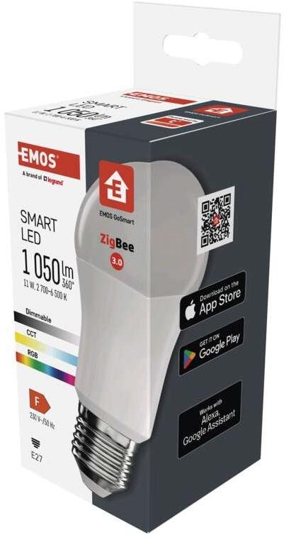 EMOS Inteligentná LED žiarovka GoSmart A60 E27 11 W (75 W) 1050 lm...