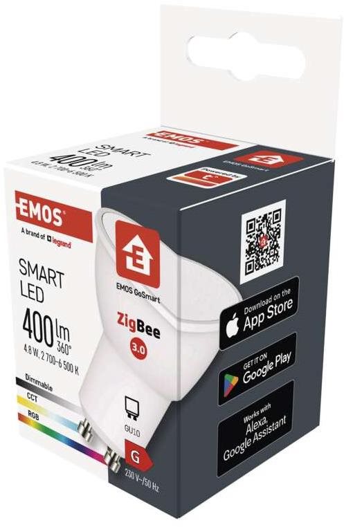 EMOS Inteligentná LED žiarovka GoSmart MR16 GU10 4,8 W (35 W) 400...