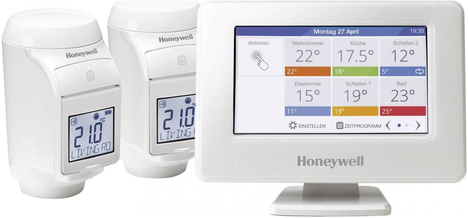Honeywell Evohome Starter Set 2 CZ THR99C3102, Evohome Touch WiFi +...