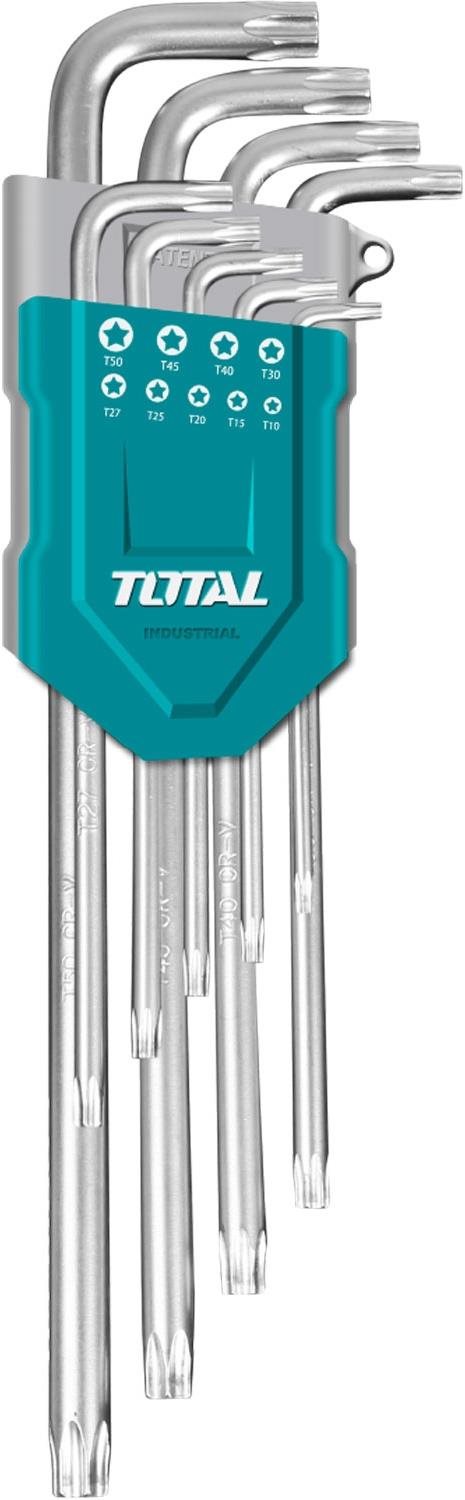 Total THT106392 L - klíče Torx prodloužené, sada 9 ks Sada imbusů