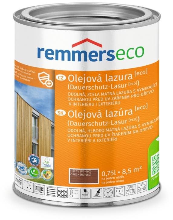 Remmers Olejová lazura [ECO] 0,75 l Nussbaum / Ořech Lazura
