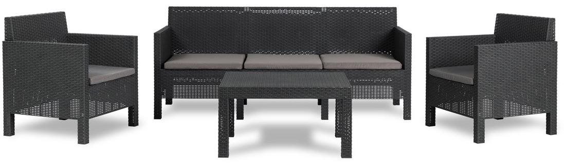 TOOMAX Penelope 5 seater set - grafit Kerti bútor