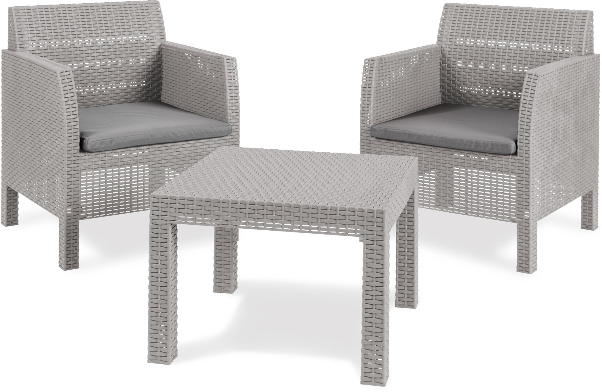 TOOMAX Matilde 2 seater set - světle šedý Kerti bútor