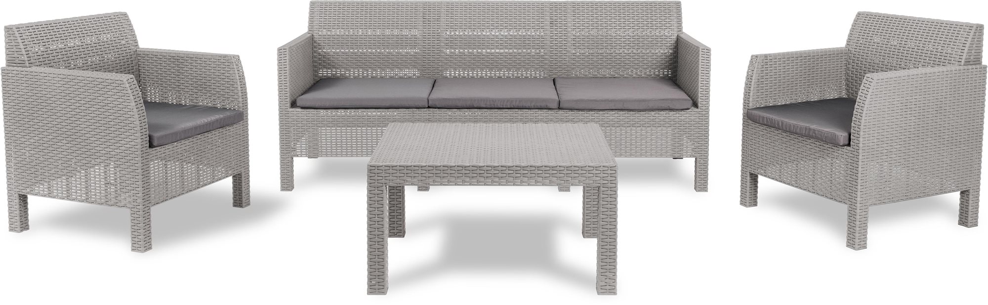 TOOMAX Matilde 5 seater set - světle šedý Kerti bútor