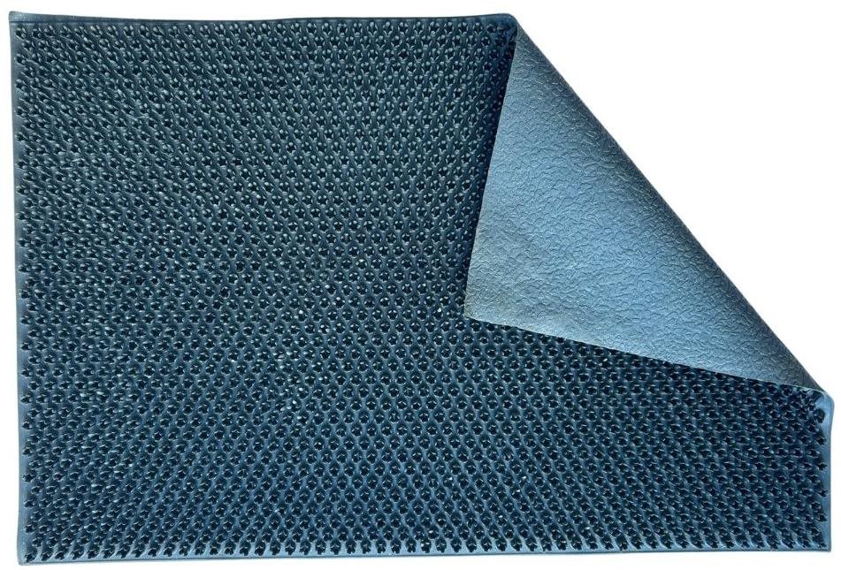 Home Element Rohožka gumová, 40 × 60 cm, Umelá tráva, sivá Rohožka