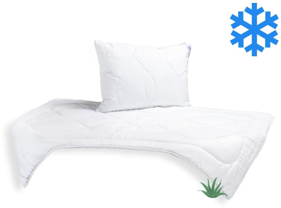 Brotex Zimná Sada, prikrývka Aloe Vera 140 × 200 cm 1300 g + Vankúš...