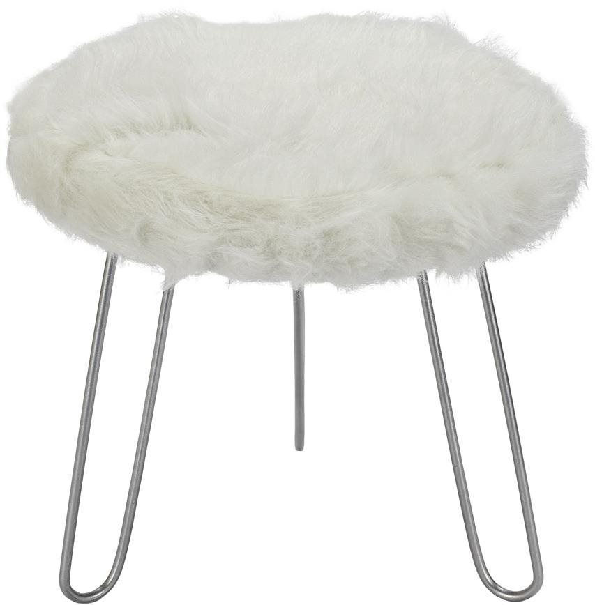 StarDeco Stolička bílá 28 cm Stolička