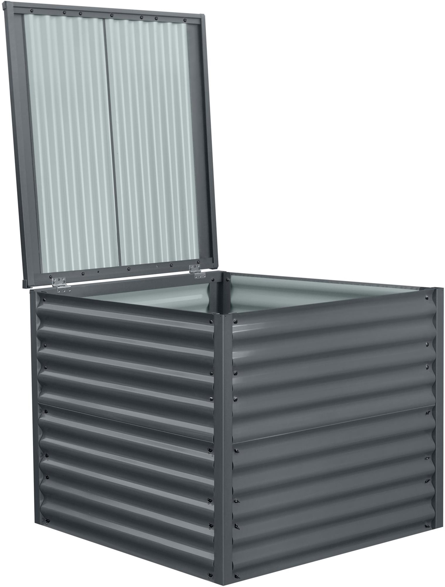 ROJAPLAST Kompostér plechový Premium, 98 x 98 x 85cm, objem 820l...