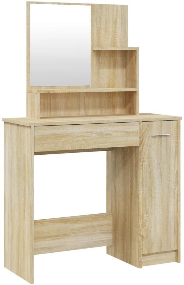 Shumee Toaletný stolík so zrkadlom dub sonoma 86,5 × 35 × 136 cm...