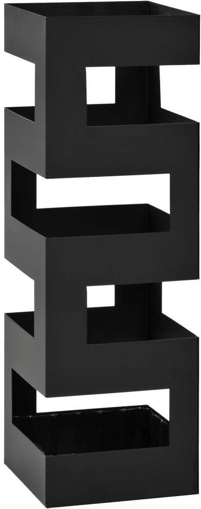 Shumee Stojan na dáždniky Tetris oceľový čierny Stojan