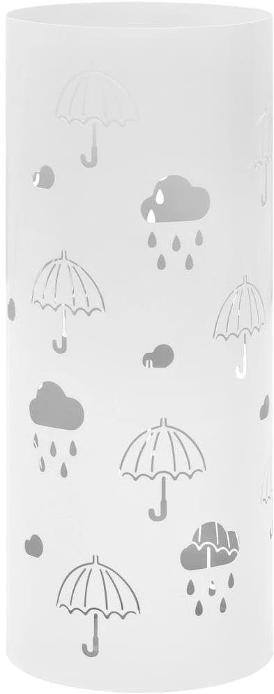 Shumee Stojan na dáždniky Umbrellas oceľový biely Stojan