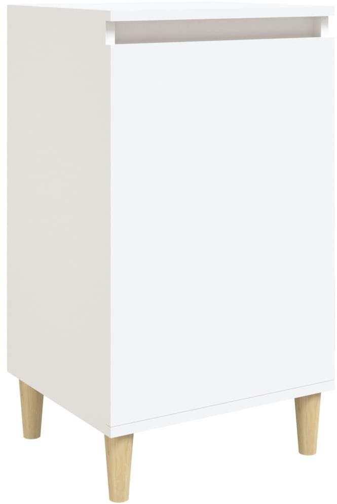 Shumee Nočný stolík biely 40 × 35 × 70 cm kompozitné drevo Nočný...