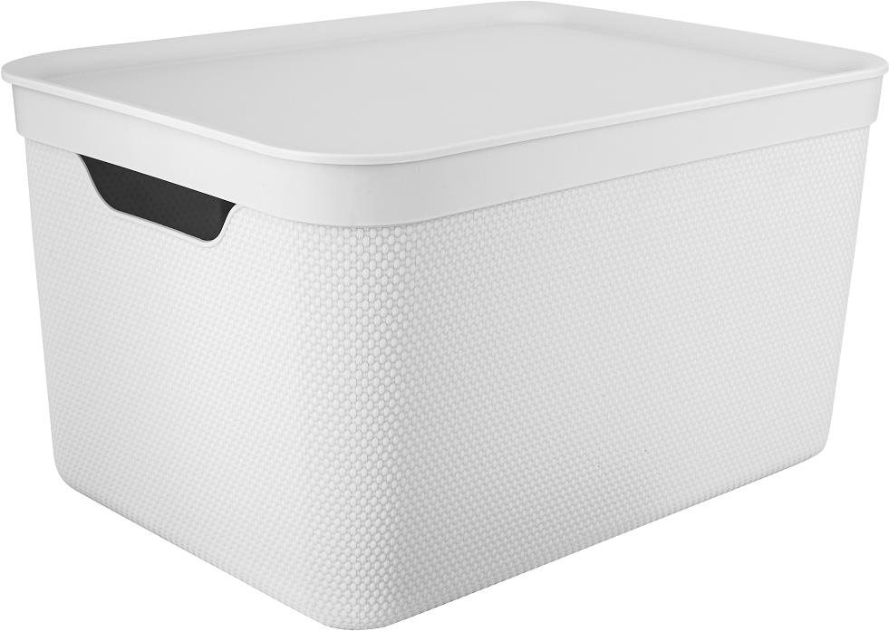 ROTHO Deco box jive 16 l biely Úložný box