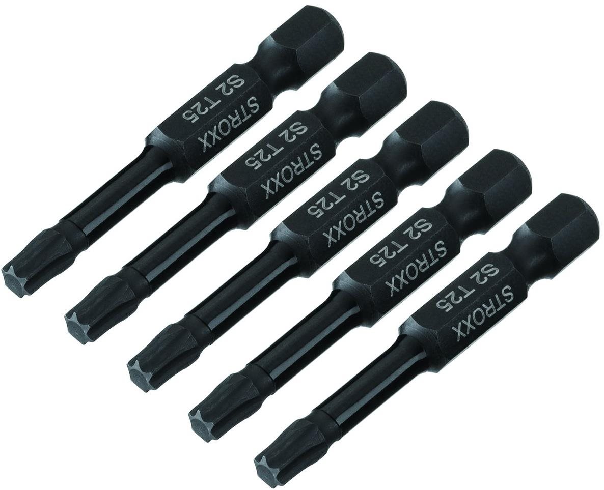 STROXX Sada bitů T×25 1/4“ × 50mm barevných - bo× 5 ks Sada bitů