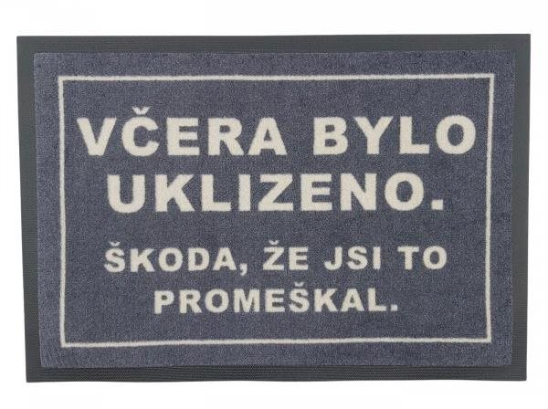 Aladin Rohožka Včera bylo uklizeno 40 × 60 cm Rohožka