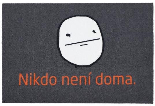 Mujkoberec Original Rohožka Nikto nie je doma 40 × 60 cm Rohožka