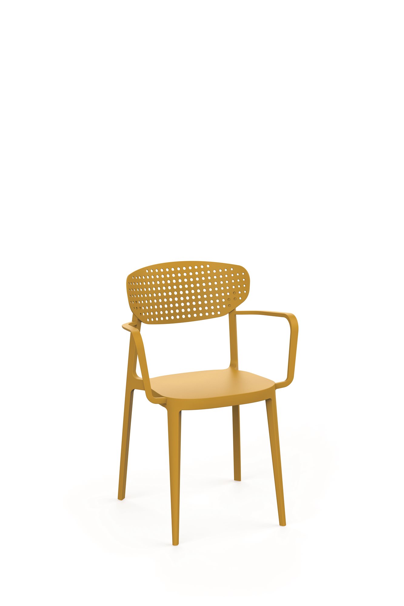 ROJAPLAST Kreslo Aire Armchair horčicová žltá Záhradná stolička