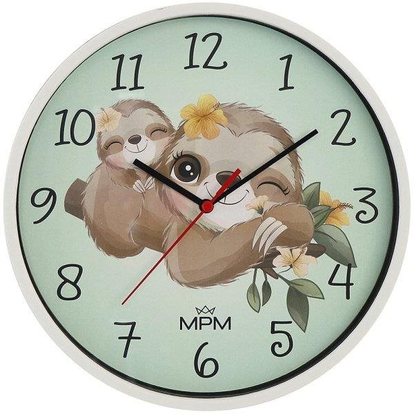 MPM Leňochod E01M.4267.00 Nástenné hodiny