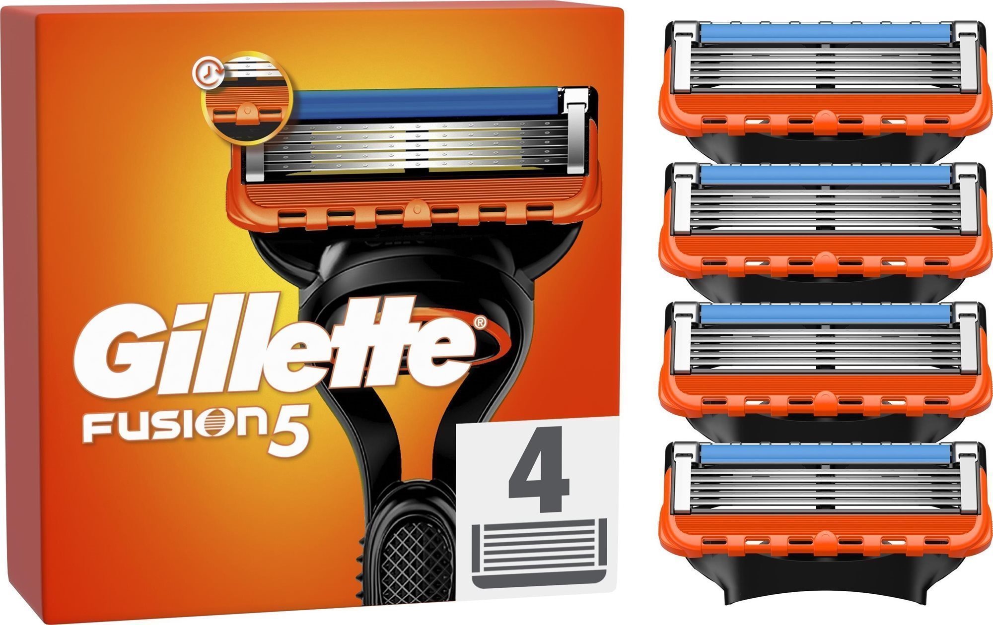 GILLETTE Fusion5 4 ks Pánske náhradné hlavice
