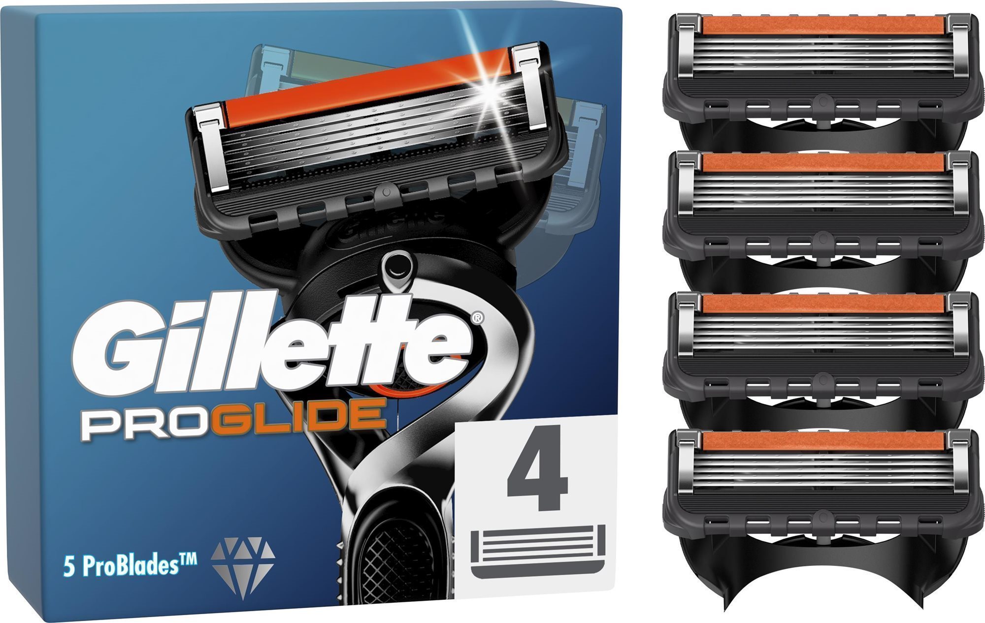 GILLETTE ProGlide 4 ks Pánske náhradné hlavice