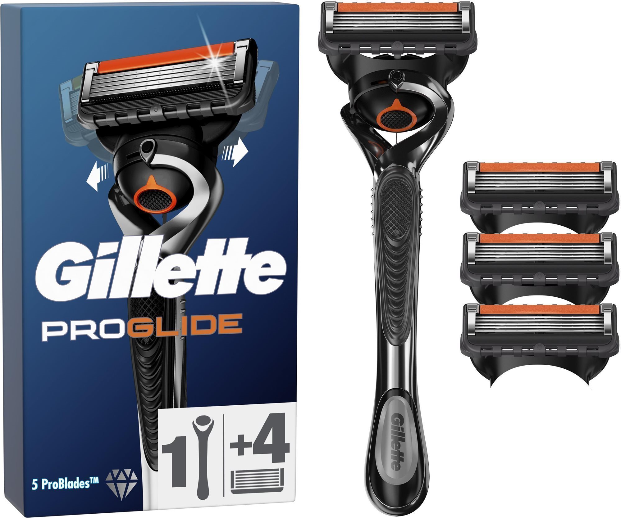 GILLETTE ProGlide Flexball + hlavica 4 ks Holiaci strojček