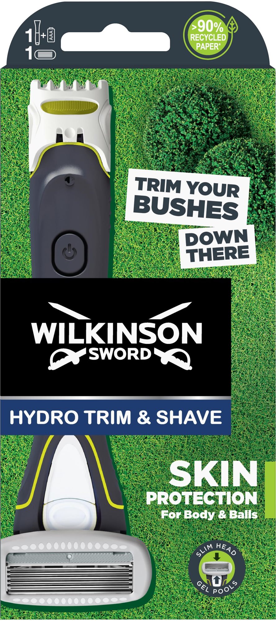 WILKINSON Hydro Body & Balls Trimmer + 1 tartalék fej Borotva