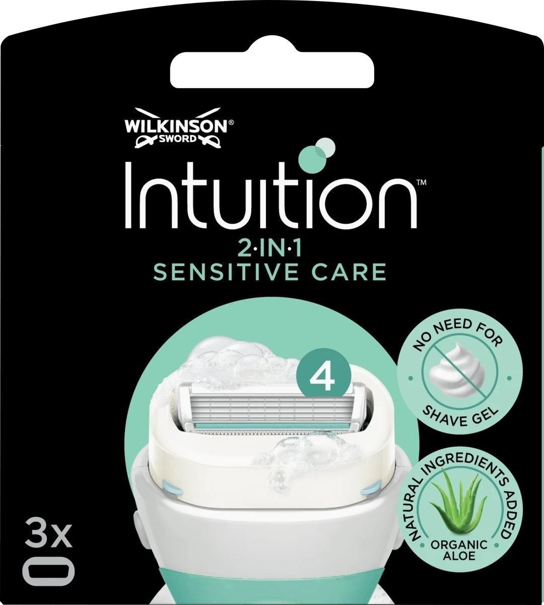 WILKINSON Intuition Sensitive Care 3 ks Dámske náhradné hlavice