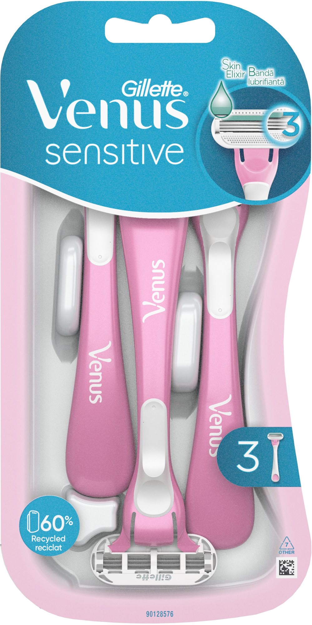 GILLETTE Venus Sensitive 3 ks Jednorazové dámske holiace strojčeky